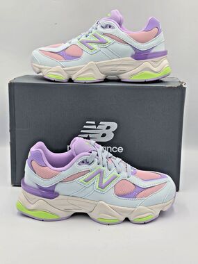 New Balance 9060 Purple Blue Kids 5.5Y Women’s 7 Pastel Sneakers GC9060KP New